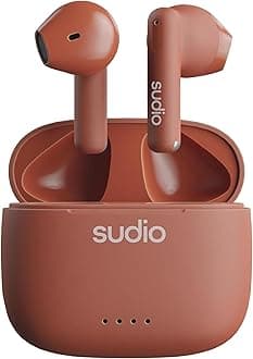 Sudio A1 (Siena Red) Wireless Earbuds In-Ear Type (Bluetooth 5.3 / with Microphone / Compatible with iOS Android / IPX4 Level Waterproof Design) Type-C Domestic Genuine Product