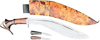 16 Inch Mutiny Kukri Knife - Handmade Authentic Nepali Khukuri - Military Issue - 5160 High Carbon Steel - Rosewood Handle - Ready to Use