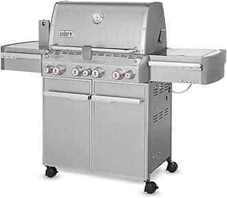 Weber Summit 7270001 S-470 Stainless-Steel 580-Square-Inch 48,800-BTU Natural-Gas Grill