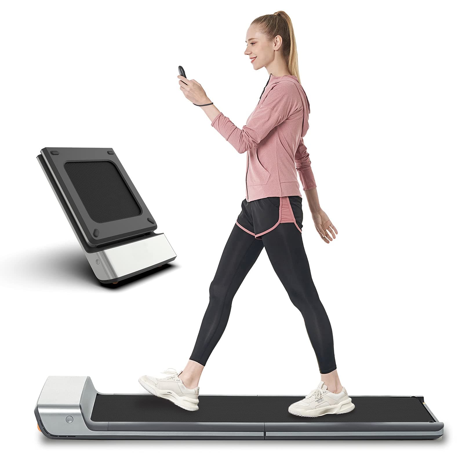 WalkingPad P1 Treadmills for Home Foldable, App & Remote Control Folding Treadmill Walking Machine, Under Desk Treadmill for Home Office Fitness Exercise