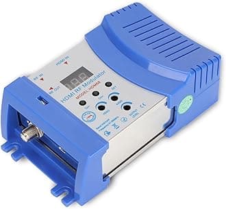 Dpofirs VHF/UHF Modulator- to RF Converter Modulator-PAL/NTSC TV Format Output- to RF Modulator for Home TV(#1)