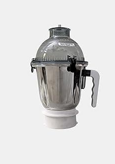 Stainless Steel Grindx Dome Grinder Jar Suitable For Maharani And Sujata 1500Ml, Made By Grindx, White