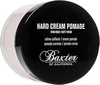 - Hard Cream Pomade for Men | Natural Finish | Firm Hold | Hair Pomade