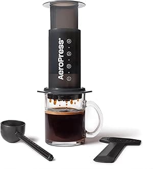 AeroPressOriginal Coffee Press - All-in-One French Press, Pour-Over & Espresso Style Manual Brewer, 2 Min Brew for Less Bitterness, More Flavor, Small Portable Coffee Maker, Travel & Camping