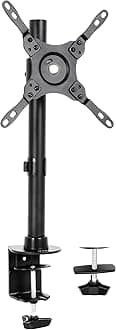 VIVO Ultra Wide Screen TV and Monitor Desk Mount, Adjustable Height and Tilt Stand for Screens up to 42 inches, Black, STAND-V101C