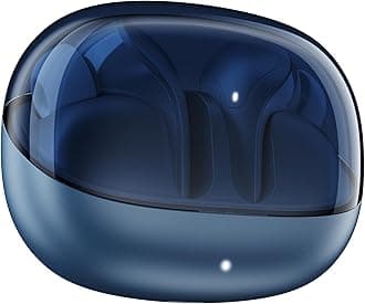 2025 Launch Airdopes Plus 311,Glass Design,ENx Tech,50 H Battery, Fast Charge, Stream Ad Free Music via App Support, Bluetooth Earbuds, TWS Ear Buds Wireless Earphones with mic (Midnight Blue)