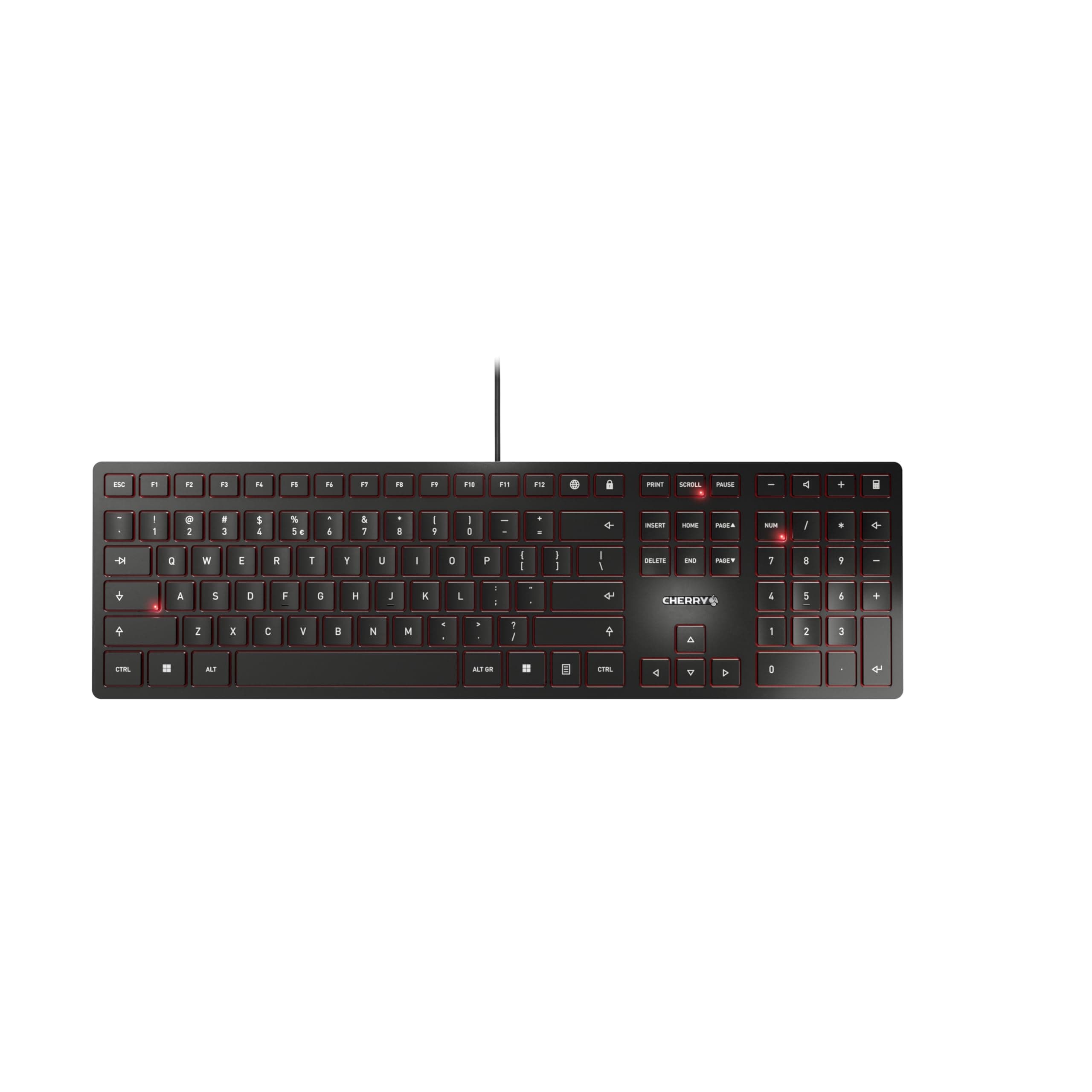 KC 6000 Slim Keyboard - USB Interface - English (US) - SX Keyswitch (Black)