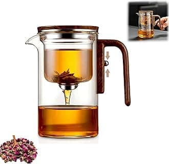 Tea Pot- 800ml/27.1oz Magic Tea Pot With Strainer, Witchcraft Magical Enchanted Glass Teapot, Magnetic Filtration Pot with Handle, Loose Tea Witchcraft Teapot (27.1oz)
