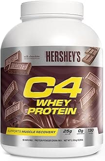 Whey Protein Powder, Hershey's Chocolate - 25g Protein, 0g Added Sugar, 130 Calories Per Serving, Supports Muscle Recovery, 66 Servings, Premium Whey for Post-Workout