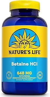 Nature's Life, Betaine HCl, 648 mg, 250 Capsules