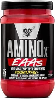 BSNAmino X EAAs, Muscle Recovery & Endurance, 10g Essential Amino Acids, Zero Caffeine, Jungle Juice, 13 oz, 25 Servings