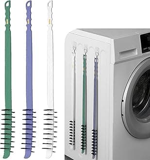 3 Pack Washing Machine Cleaning Brush - Household Nylon Crevice Tool for Drum Cleaning - Stiff Bristle Brush