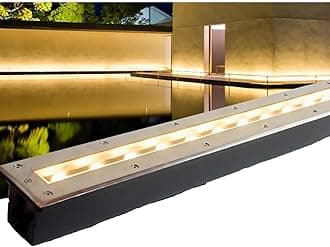 Recessed Outdoor Buried Lamp, Ground LED Landscape Lights, IP65 Waterproof Rectangle LED Spot Lights, AC85-265V Low Voltage LED Floor Light, for Villas Driveway Deck Step Yard Garden Pathway(Yellow,6W