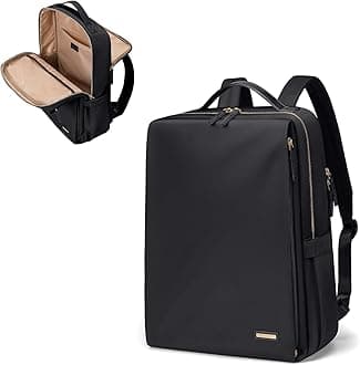 Stylish Laptop Backpack for Women Airline Approved Perfect for Work College and Travel Multi-Functional Casual Daypack Fits 14 Inch Notebook (Black)