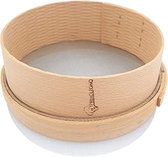 Primolegno 24 CM CERTIFIED SOLID WOOD SIEVE FINE MESH SUGAR FLOUR, THE BEST