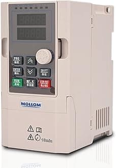 MOLLOM VFD 1.5KW 2HP 5.1A 220V Single or Three Phase Input to 3 Phase 0-3000 Hz Output Variable Frequency Drive Control Inverter for Spindle Motor CNC Speed Control
