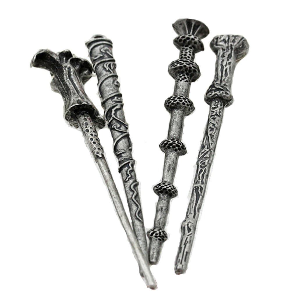 4-Pack : Magic Wand Necklace and Keychain