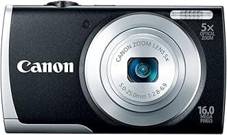 Canon PowerShot A2600 is 16.0 MP Digital Camera with 5X Optical Zoom and 720p Full HD Video Recording (Black)
