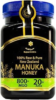 Mujezat Al-Shifa 100% Raw & Pure New Zealand Manuka Honey - MGO 800+ | 20+ Active | Premium Grade UMF Certified Honey 17.6oz / 500g