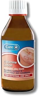 Care Calamine Lotion 200ml, Mild Antiseptic and Astringent, Relieves Symptoms of Suburn and Minor Skin Conditions, Soothes Eczema, Rashes and Chickenpox