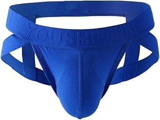 bebeoneMens Jockstrap Underwear Thong Athletic Supporters