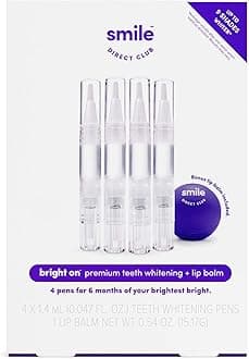 Teeth Whitening Kit with Lip Balm - 4 Pack Gel Pens