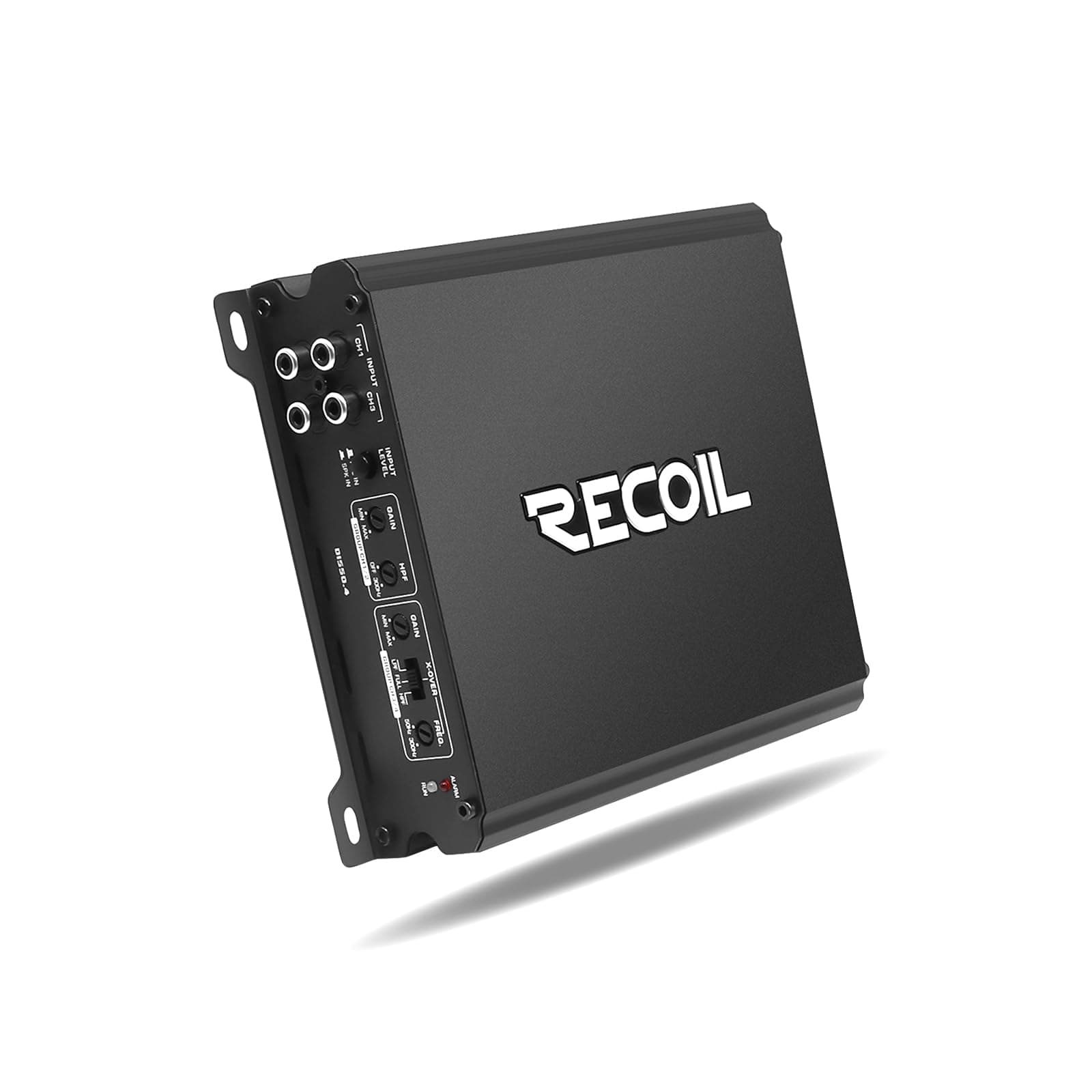 Recoil DI550.4 Full-Range Class-D 4-Channel Car Audio Amplifier, 1,040 Watts Max Power, 2-4 Ohm Stable, Mosfet Power Supply, Bridgeable