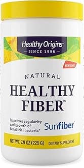 – Healthy Origins Healthy Fiber Supplement - Clear Mixing (Sunfiber), 225 g - Gut Health Supplements for Women & Men - Fiber Powder Dietary Supplement - Gluten-Free Supplement - 7.9 oz