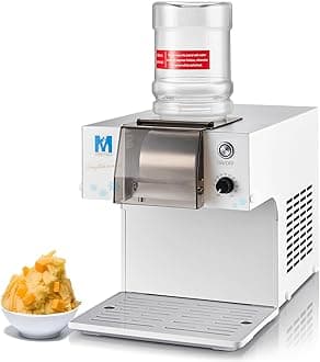 Snowflake Ice Machine,260W Shaved Ice Machine for Snowflake, Rapid Cooling, Food-Grade Stainless Steel Material, Snowflake Ice Maker for Kids/Homemade Ice Cream,Suitable for Party＆Homemade