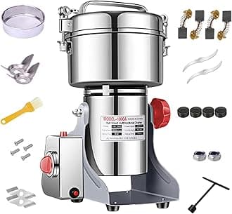 Electric Grain Grinder Mill 1000g High-speed Spice Herb Mill Commercial Powde...