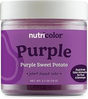 Nutricost Purple Plant Based Food Coloring From Purple Sweet Potato Powder (75 Servings) - Nutricolor Color Alternative For Food & Beverages