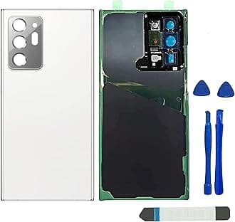 PCTC Note 20 Ultra Back Glass Replacement for Samsung Galaxy Note 20 5G N986U All Carriers Housing Door Panel Cover with Camera Lens Adhesive Tape and Repair Tool Kits (Mystic White)