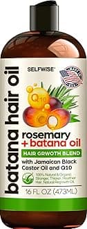 Batana Oil for Hair Growth - 100% Pure, Organic, Cold-Pressed, Unrefined from Honduras by Dr. Sebi - Natural, Vegan for Strong Roots and Thick Hair - Wild Growth for Hair, 16oz