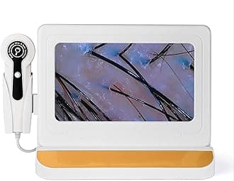 11 Inch HD Scalp Analysis Machine:Professional Scalp Camera with 50x/200x Lenses,Digital Scalp Microscope for Skin and Hair Follicle, Home & Salon Use, No App Needed