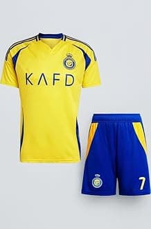 RJM Messi 10 Football Jersey Tshirt 2024 with Printed Shorts for (Men,Kids & Boys)(8-9Years,Multicolor-43)