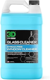 3D Glass Cleaner - Ready to Use, Tint Safe, Streak Free Glass Cleaner - Gallon