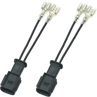 Horn Connector Adapter Wiring Harness, Compatible with New Honda Acura, 2 Pack Pigtail Converter for Universal to OEM Horn Replacement (New Honda)