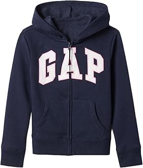 GAP Girl's Logo Hoodie Hooded Full Zip Sweatshirt Hooded Sweatshirt
