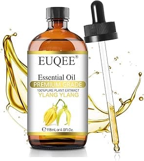 EUQEE Aroma Oil Essential Oil Ylang Ylang Natural 100% Essential Oil 100ML for Aroma Diffuser