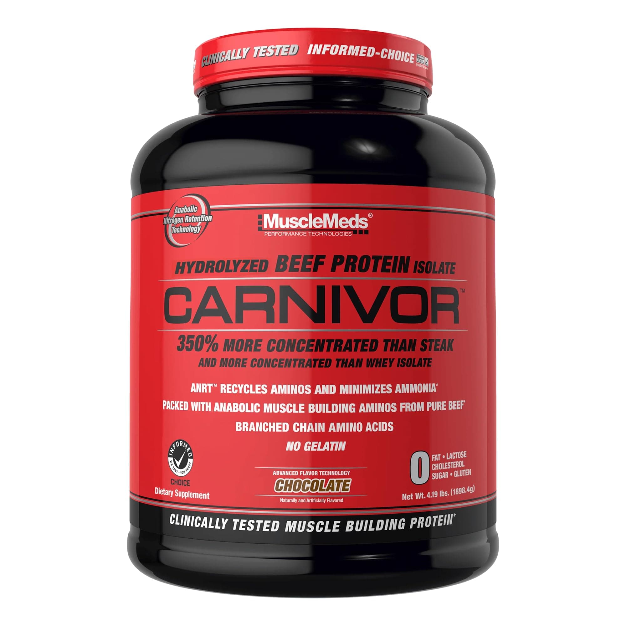 Carnivor MuscleMeds Carnivor Chocolate, 4 lbs. - HALAL