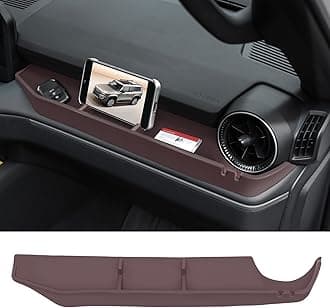 Co-Pilot Console Storage Box Suitable for 2024-2026 Toyota Land Cruiser 250 1958 Prado Silicone Anti-Skid Interior Tray Vehicle Storage Upgrade and Modification Accessories (Co-Pilot Brown)