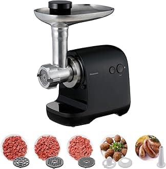 Panasonic 1700W Meat Grinder, 5 attachments for Smooth grinding performance