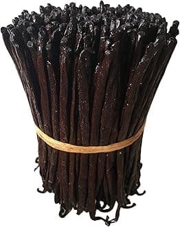25 Organic Madagascar Vanilla Beans Grade A/B. Certified USDA Organic. Bulk for Extract and Everything Vanilla| 5"-7" Fresh Whole NON-GMO Bourbon Pods by FITNCLEAN VANILLA.