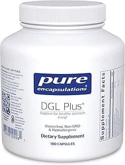 Pure Encapsulations -DGL Plus -Herbal Support for The Gastrointestinal Tract -180 Capsules