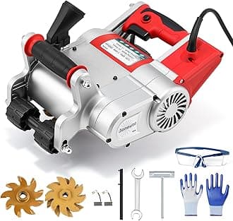 - Electric Wall Chaser 25mm+35mm Wall Groove Cutting Machine Adjustable Cutting Depth Grooving Slotting Machine No Dust Cement Sand Brick Cutter 110V