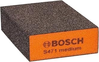 Bosch Professional 1x Sanding Sponge S471 Best for Flat and Edge Fine (wood, plastic and metal, Accessories for Hand Sanding)