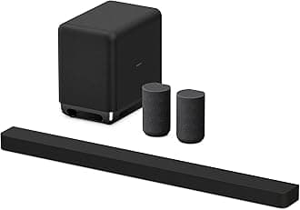 Sony BRAVIA Theater Bar 9 Sound Bar, SA-SW5 Wireless Subwoofer, and SA-RS5 Wireless Rear Speakers with Built-in Battery