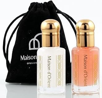 Maison d'Orient Tahara Collection 2 x 6 ml | Rose Musk and White Musk Body Oil Perfume Oil for Arab Perfume Oils