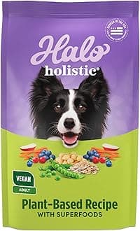 - Holistic Plant-Based Recipe With Superfoods, Complete Digestive Health, Vegan Dry Dog Food Bag, Adult Formula, 21-lb Bag