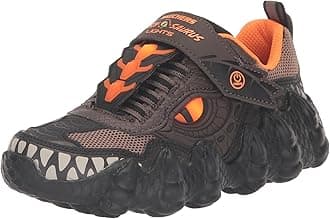 Skechers 400112l Bkcc, Children's Sneakers, Charcoal Orange, 22.0 cm